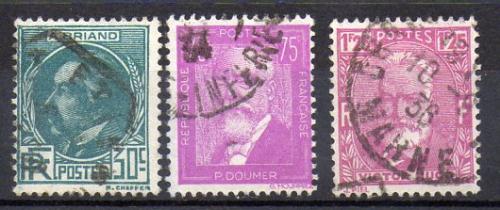 France Year 1933 Yvert No. 291/93 (o)
